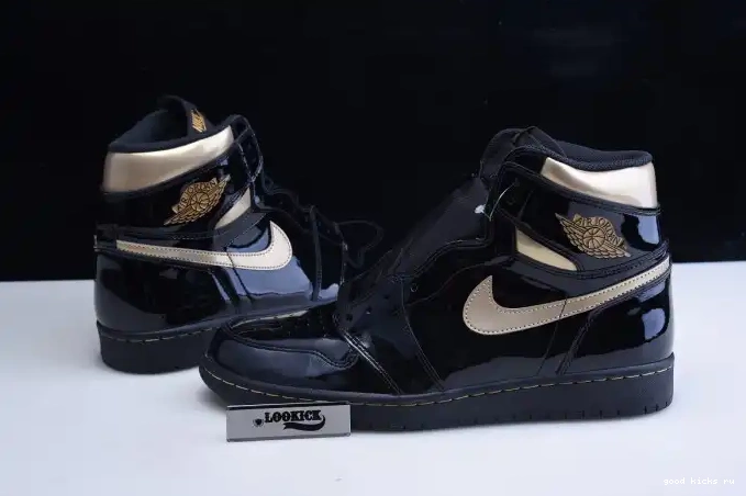 Cheap GOLD RETRO 1 HIGH JORDAN AIR BLACK 555088-032 (2020) METALLIC 0415